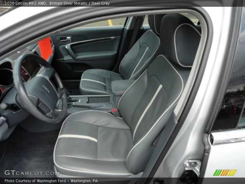 Brilliant Silver Metallic / Steel Gray 2010 Lincoln MKZ AWD