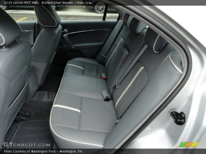 Brilliant Silver Metallic / Steel Gray 2010 Lincoln MKZ AWD