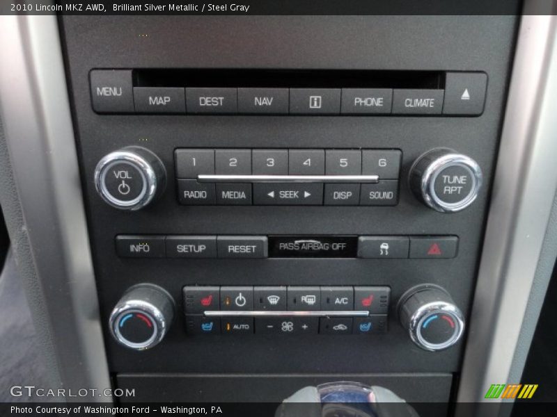 Brilliant Silver Metallic / Steel Gray 2010 Lincoln MKZ AWD