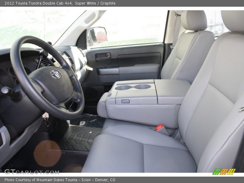 Super White / Graphite 2012 Toyota Tundra Double Cab 4x4