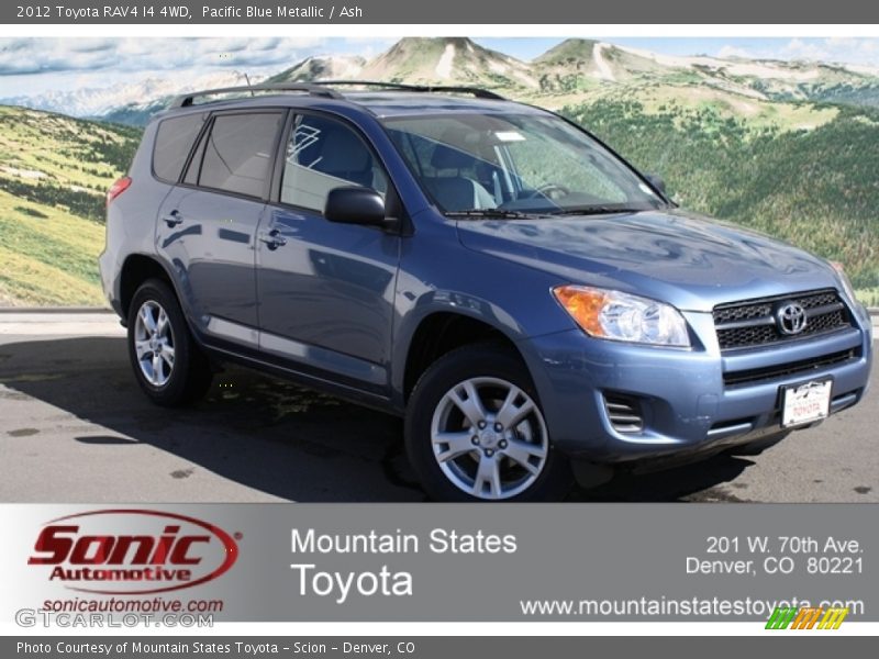 Pacific Blue Metallic / Ash 2012 Toyota RAV4 I4 4WD