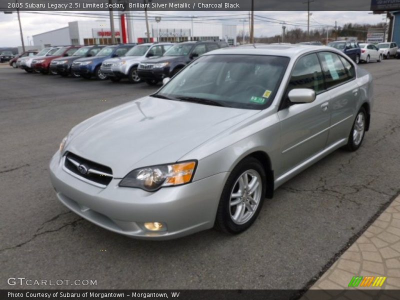 Brilliant Silver Metallic / Charcoal Black 2005 Subaru Legacy 2.5i Limited Sedan