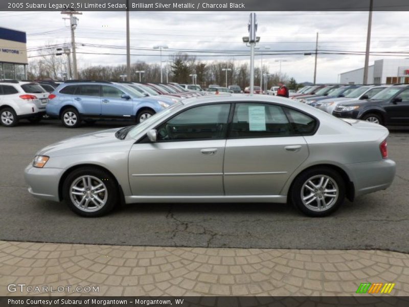 Brilliant Silver Metallic / Charcoal Black 2005 Subaru Legacy 2.5i Limited Sedan