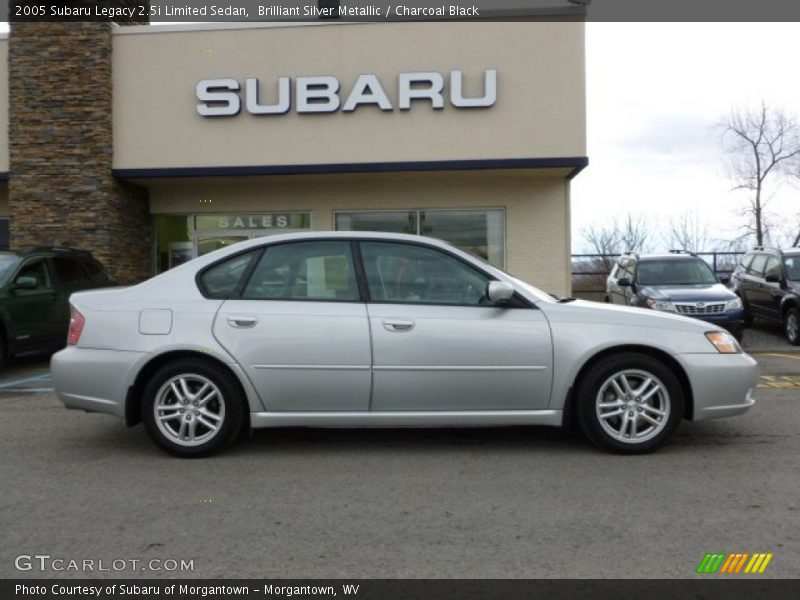 Brilliant Silver Metallic / Charcoal Black 2005 Subaru Legacy 2.5i Limited Sedan