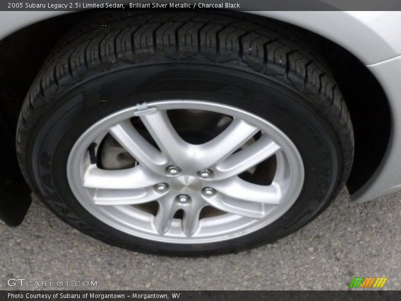 Brilliant Silver Metallic / Charcoal Black 2005 Subaru Legacy 2.5i Limited Sedan