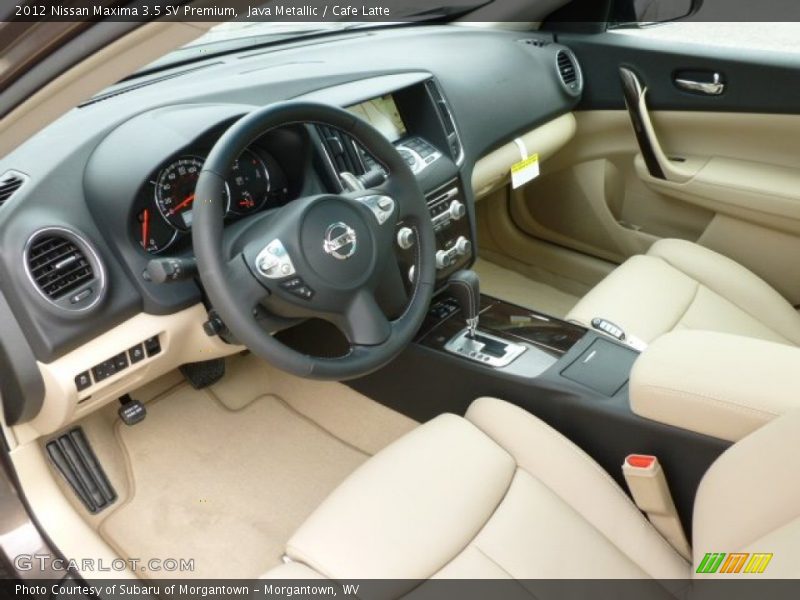 Cafe Latte Interior - 2012 Maxima 3.5 SV Premium 