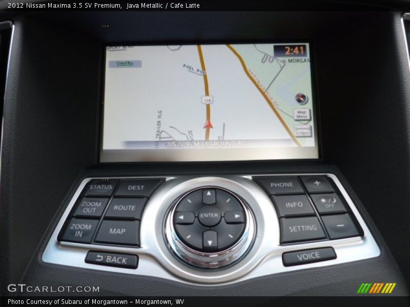 Navigation of 2012 Maxima 3.5 SV Premium