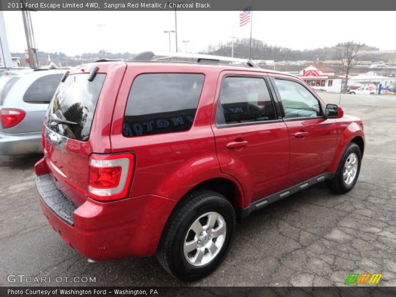 Sangria Red Metallic / Charcoal Black 2011 Ford Escape Limited 4WD