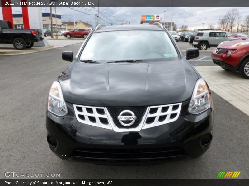 Super Black / Black 2012 Nissan Rogue SV AWD