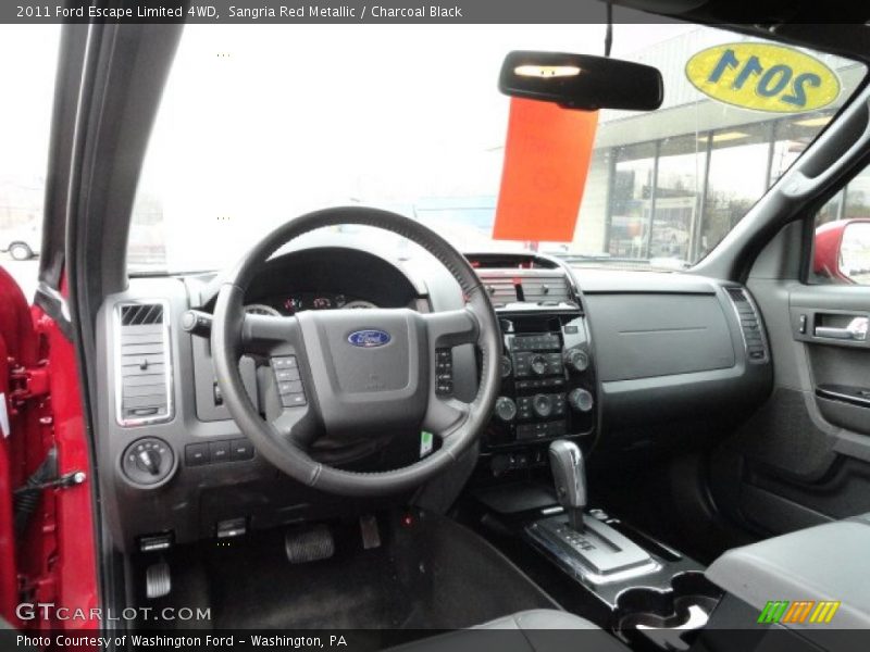 Sangria Red Metallic / Charcoal Black 2011 Ford Escape Limited 4WD