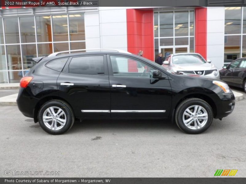 Super Black / Black 2012 Nissan Rogue SV AWD