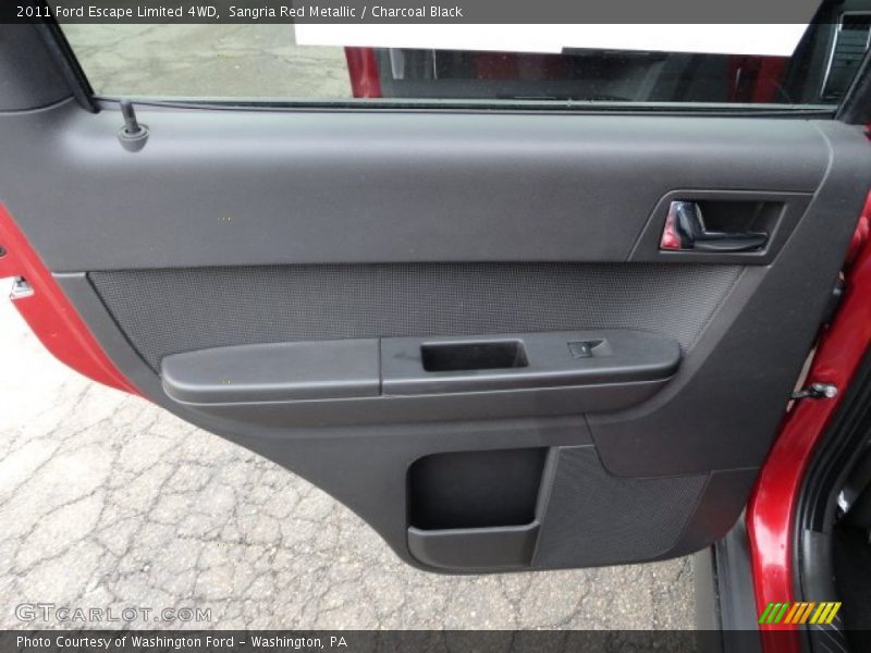 Sangria Red Metallic / Charcoal Black 2011 Ford Escape Limited 4WD