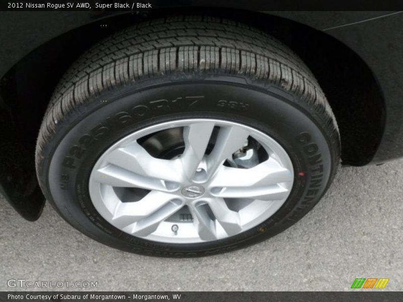 Super Black / Black 2012 Nissan Rogue SV AWD