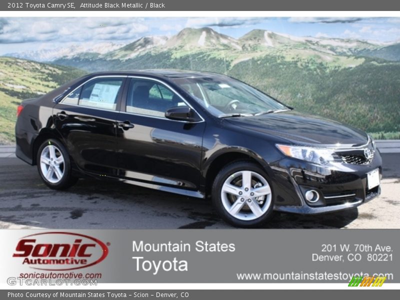 Attitude Black Metallic / Black 2012 Toyota Camry SE