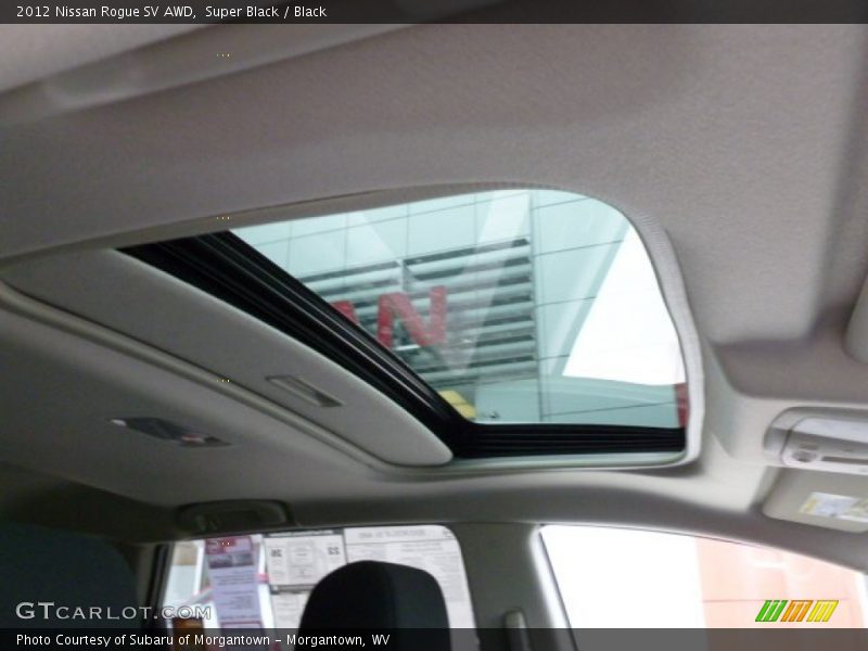 Super Black / Black 2012 Nissan Rogue SV AWD