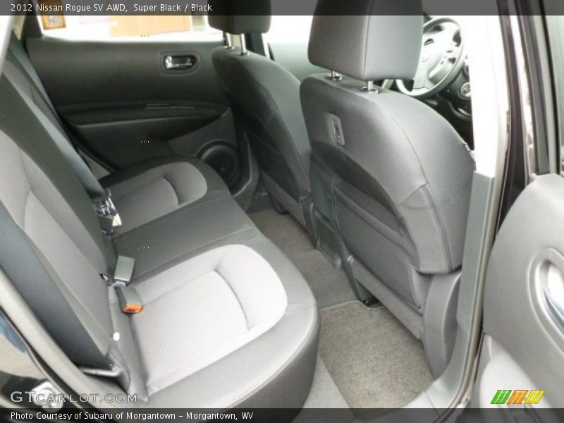 Super Black / Black 2012 Nissan Rogue SV AWD