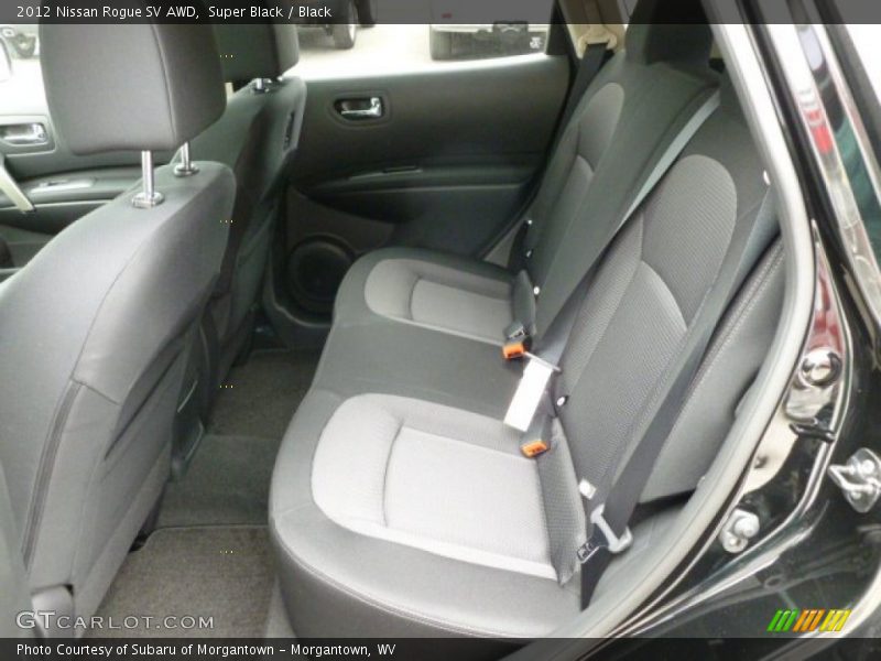 Rear Seat of 2012 Rogue SV AWD