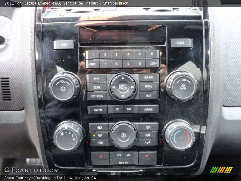 Sangria Red Metallic / Charcoal Black 2011 Ford Escape Limited 4WD