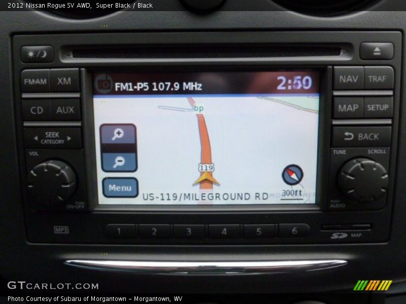 Navigation of 2012 Rogue SV AWD
