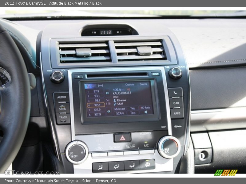 Attitude Black Metallic / Black 2012 Toyota Camry SE