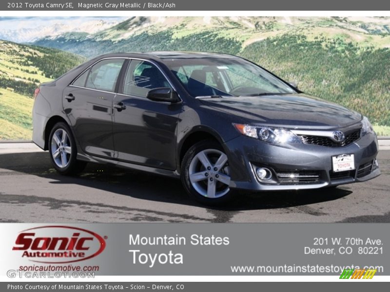 Magnetic Gray Metallic / Black/Ash 2012 Toyota Camry SE