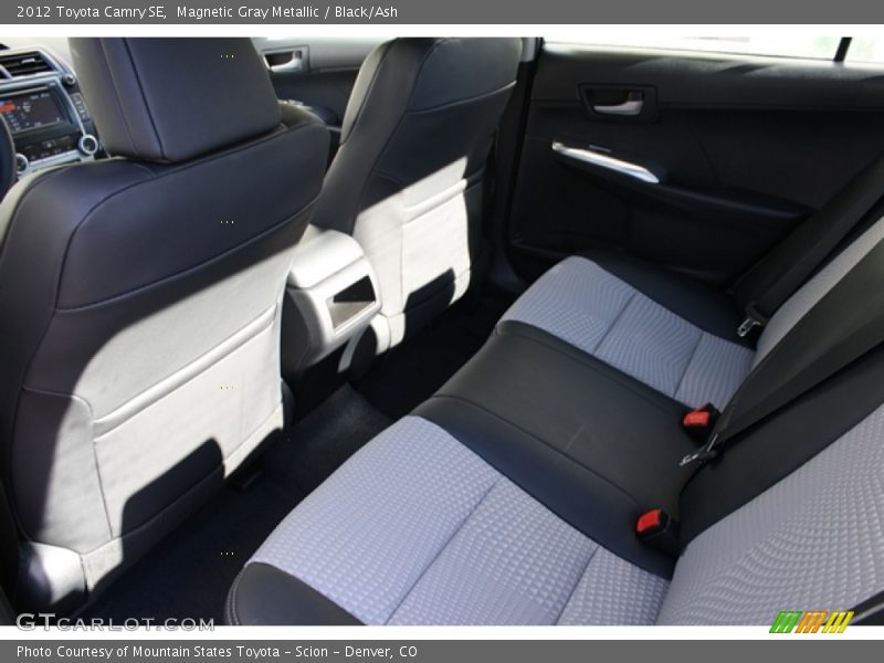 Rear Seat of 2012 Camry SE