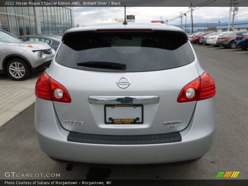 Brilliant Silver / Black 2012 Nissan Rogue S Special Edition AWD