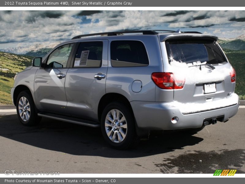 Silver Sky Metallic / Graphite Gray 2012 Toyota Sequoia Platinum 4WD
