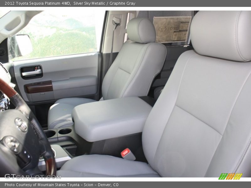 Front Seat of 2012 Sequoia Platinum 4WD