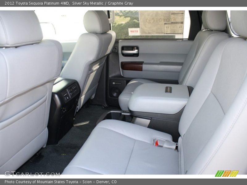 Rear Seat of 2012 Sequoia Platinum 4WD