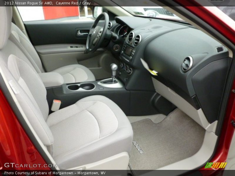 Cayenne Red / Gray 2012 Nissan Rogue SV AWD