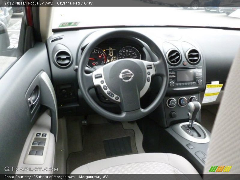 Cayenne Red / Gray 2012 Nissan Rogue SV AWD