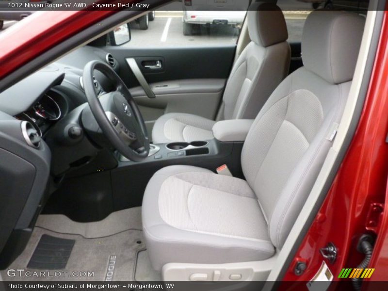 Cayenne Red / Gray 2012 Nissan Rogue SV AWD