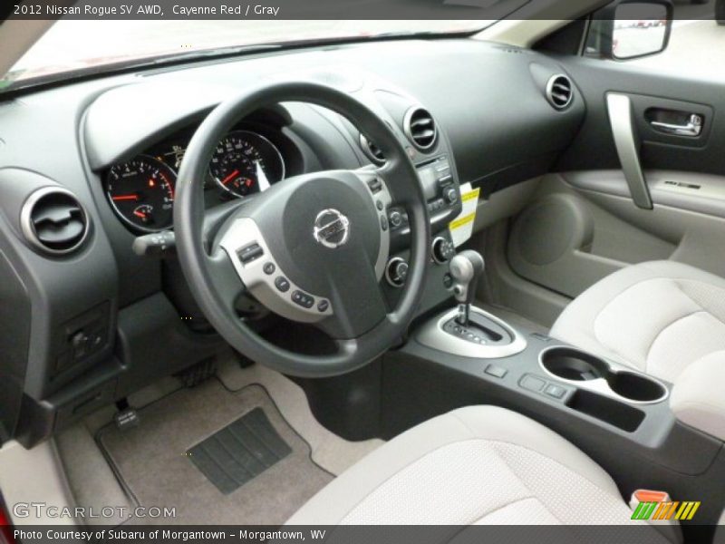 Cayenne Red / Gray 2012 Nissan Rogue SV AWD