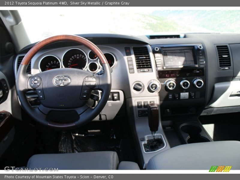 Silver Sky Metallic / Graphite Gray 2012 Toyota Sequoia Platinum 4WD
