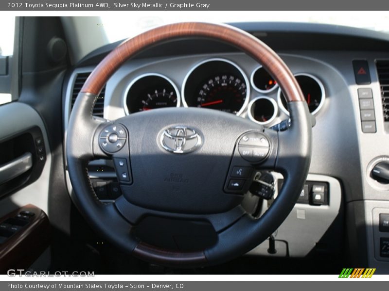 Silver Sky Metallic / Graphite Gray 2012 Toyota Sequoia Platinum 4WD