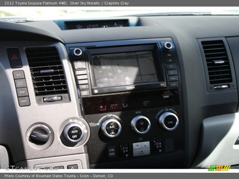 Controls of 2012 Sequoia Platinum 4WD