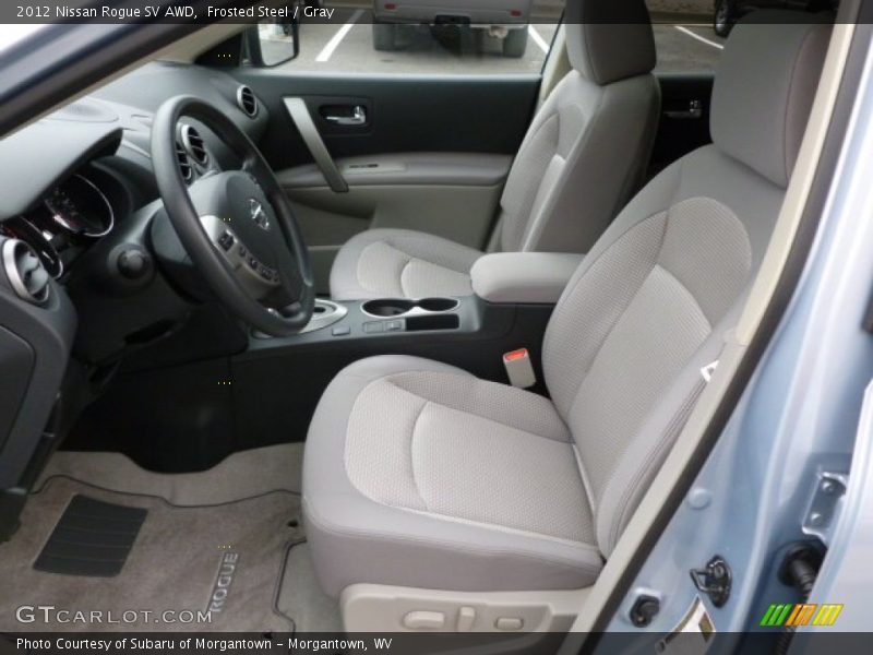 Front Seat of 2012 Rogue SV AWD