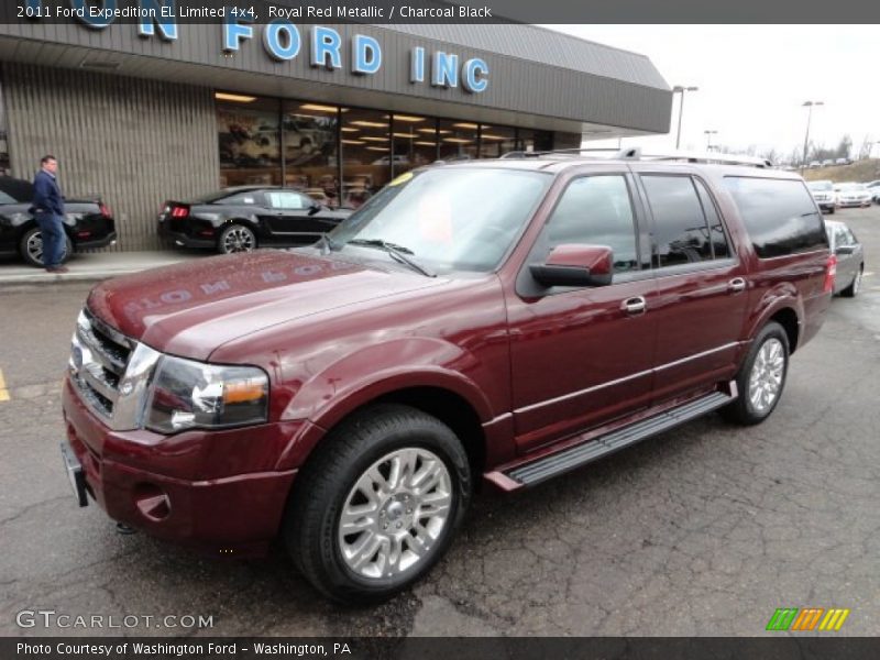 Royal Red Metallic / Charcoal Black 2011 Ford Expedition EL Limited 4x4