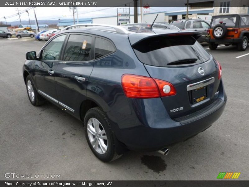 Graphite Blue / Gray 2012 Nissan Rogue SV AWD