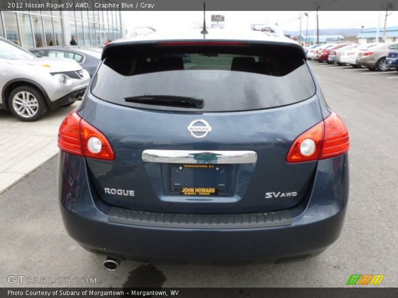 Graphite Blue / Gray 2012 Nissan Rogue SV AWD