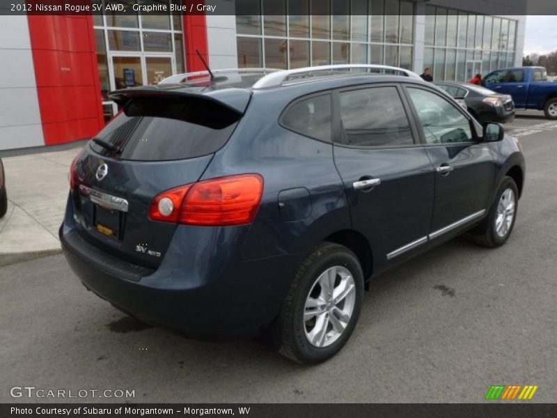 Graphite Blue / Gray 2012 Nissan Rogue SV AWD