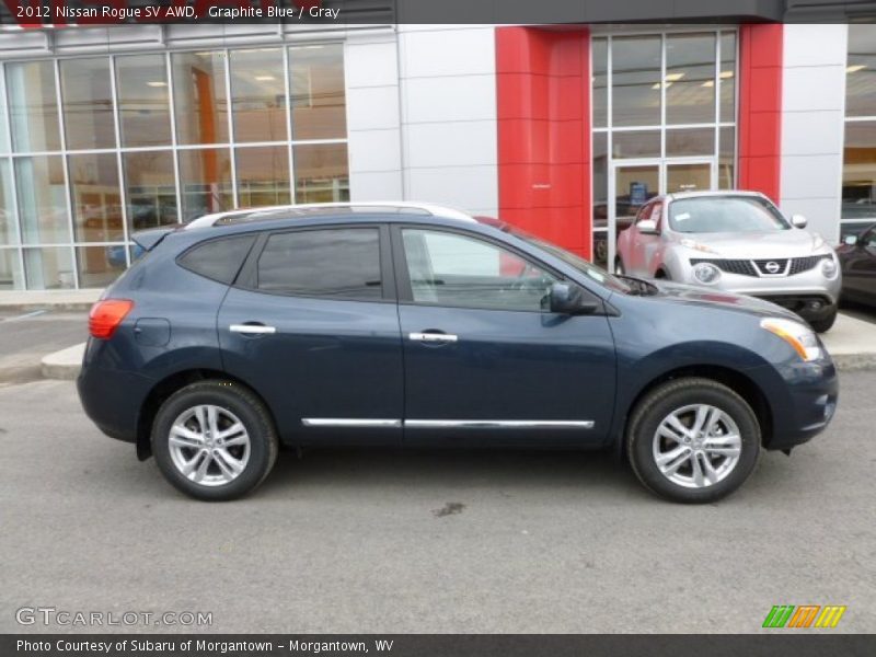 Graphite Blue / Gray 2012 Nissan Rogue SV AWD