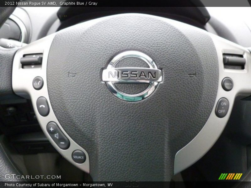 Graphite Blue / Gray 2012 Nissan Rogue SV AWD