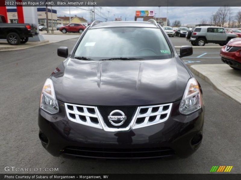 Black Amethyst / Black 2012 Nissan Rogue SV AWD