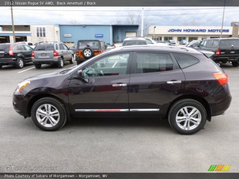 Black Amethyst / Black 2012 Nissan Rogue SV AWD