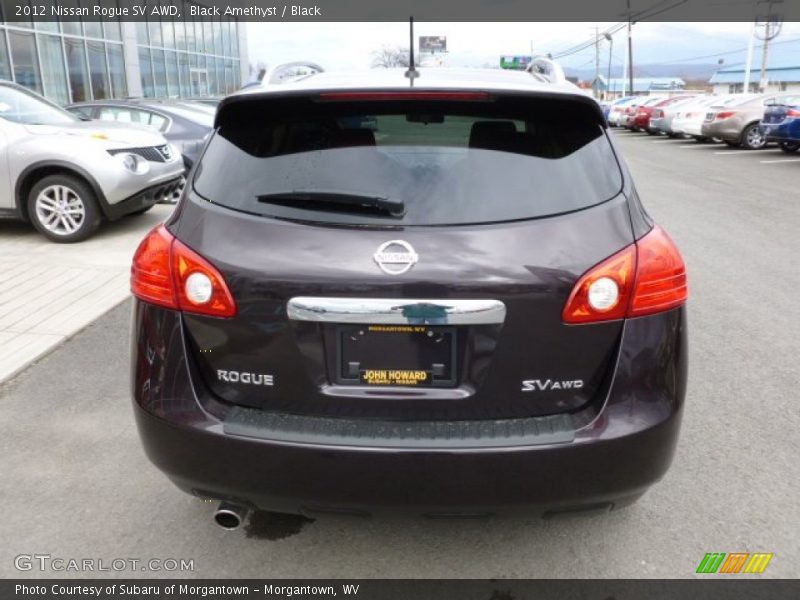 Black Amethyst / Black 2012 Nissan Rogue SV AWD