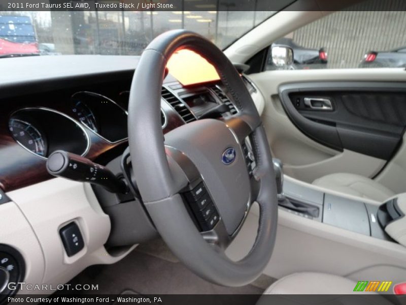 Tuxedo Black / Light Stone 2011 Ford Taurus SEL AWD