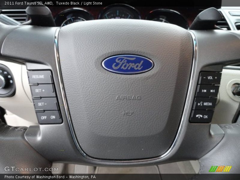 Tuxedo Black / Light Stone 2011 Ford Taurus SEL AWD