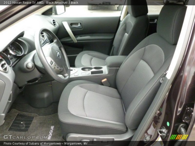 Black Amethyst / Black 2012 Nissan Rogue SV AWD